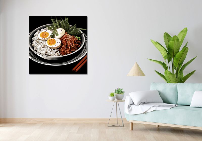 Obraz 90x90cm Ramen w Sztuce zdjęcie 2