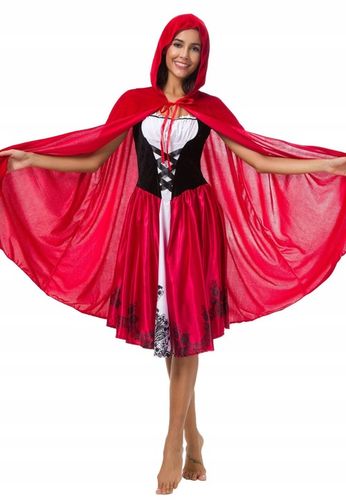 STRÓJ CZERWONY KAPTUREK KAPTURKA DLA DOROSŁYCH M na Arena.pl