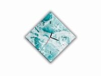 ZEGAR SZKLANY ROMB - Ocean