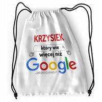 Plecak Sportowy Szkolny Dla Krzyśka Syna Dziecka Z Nadrukiem Ze Zdjęciem