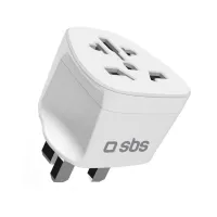adapter podróżny sbs uk - uniwersalny - biały