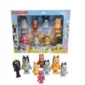 Zestaw Figurek z Bajki BLUE & FAMILY RODZINA BING PRZJACIELE ZABAWA 8 SZT