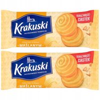 Krakuski Herbatniki o smaku maślanym 201 g x 2 sztuk