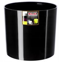 DONICZKA OSŁONKA NA KWIATY OWALNA CZARNA 9 CM