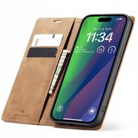 ELEGANCKIE ETUI Z KLAPKĄ SPACECASE WALLET SKÓRZANE CASE DO IPHONE 15