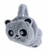 Mięciutkie pluszowe nauszniki Miś panda szary