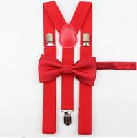 SZELKI męskie czerwone i MUCHA męska czerwona