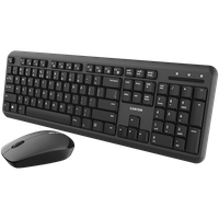 canyon zestaw klawiatura i mysz set-w20 uk/us velvet bezprzewodowy czarny