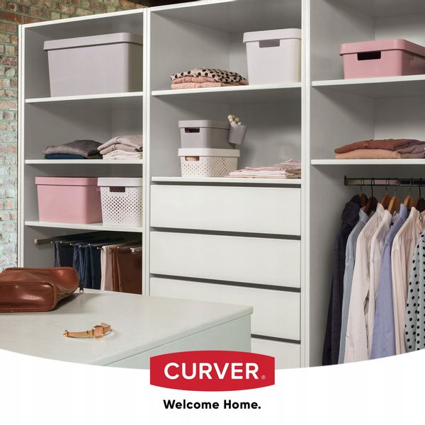 Curver Pojemnik Pudełko Z Pokrywką 45 L Szary zdjęcie 10