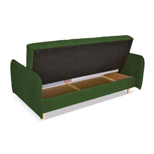 Kanapa sofa Alvo rozkładana wersalka funkcja spania pojemnik Family zielona na Arena.pl