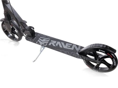 Hulajnoga Raven Straight PRO Black White z hamulcem i amortyzatorem 200 mm na Arena.pl