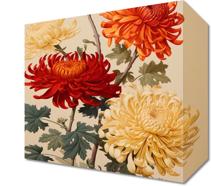 Obraz 20x20cm Tańczące Chryzantemy zdjęcie 1