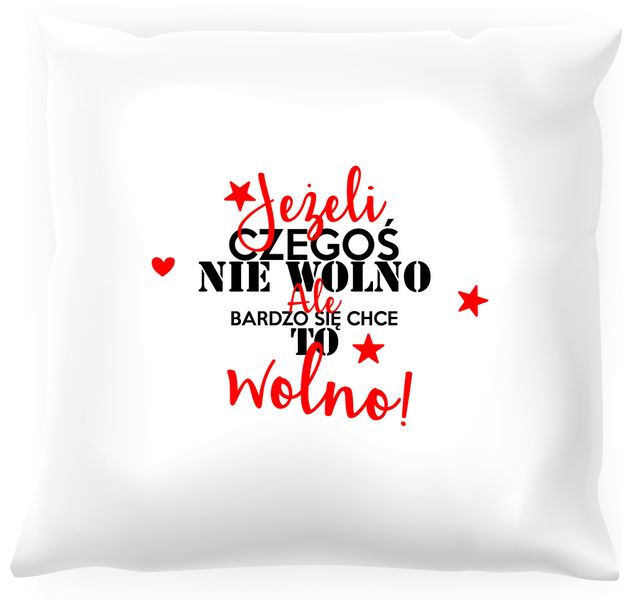 Poduszka - Jeżeli czegoś nie wolno zdjęcie 1