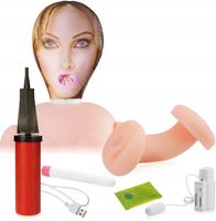 DMUCHANA SEX LALKA POMPOWANA Z POCHWĄ WIBRATOREM I GADŻETAMI LOVVE DOLL