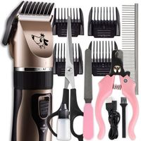 MOCNA Maszynka do strzyżenia PSÓW PSA zwierząt bezprzewodowa CICHA ZESTAW