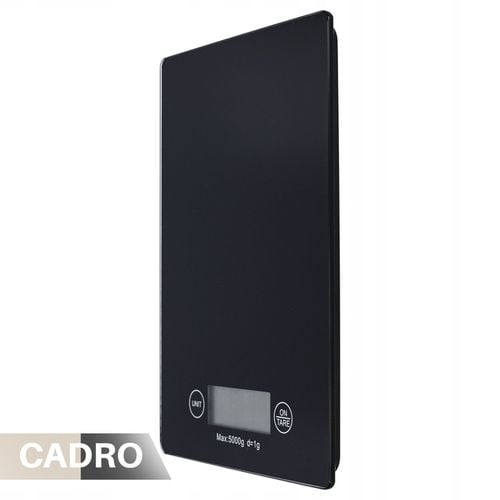 Waga kuchenna elektroniczna do odmierzania ważenia szklana 5 kg czarna na Arena.pl