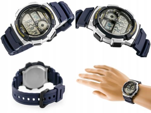 Zegarek CASIO dla chłopca DZIECIĘCY alarm datownik +BOX +TOREBKA +GRAWER na Arena.pl