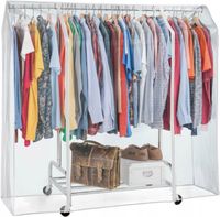 Pokrowiec na wieszak na ubrania garderobę, 160x145x60cm Tatkraft Defender