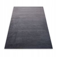 DYWAN PLUSZOWY CIEMNOSZARY MIĘKKI MIŁY RABBIT 160x220 CM