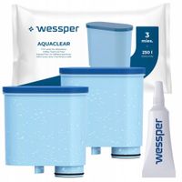 Wessper: 2x filtr wody do ekspresu Saeco Philips Latte Go + smar silikonowy