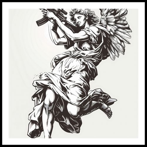 Plakat 60x60cm Anioł Wojny na Arena.pl