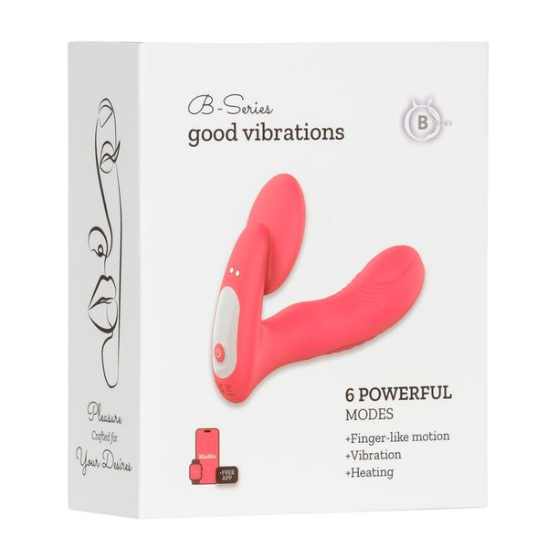 Silicone Vibrator 3 Speeds, 6 Frequencies,Finger Function,Heating + App zdjęcie 2