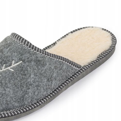 Filcowe Kapcie Męskie Góralskie Ocieplane Renifer na Arena.pl