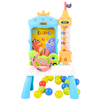 Duża Gra Zręcznościowa Łapacz Kulek Winda Automat Kierownica LED Naklejki