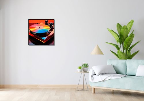 Plakat 60x60cm Wibracje Retro Winyli na Arena.pl