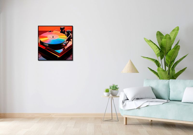 Plakat 60x60cm Wibracje Retro Winyli zdjęcie 4