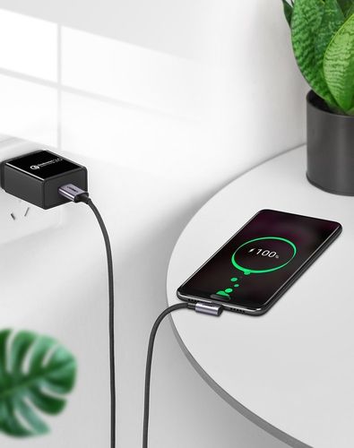 Kątowy kabel USB-C UGREEN 3A Quick Charge 3.0 1m na Arena.pl