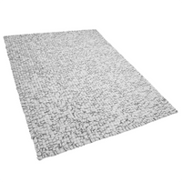 Dywan z filcowych kulek 160 x 230 cm jasnoszary AMDO