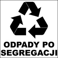 Naklejka Kosz Znak Segregacja Odpadów Zmieszane Libres So-8 Bhp Robocze