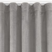 Zasłona VILA velvetowa na taśmie wave 400x225 szara  Homede
