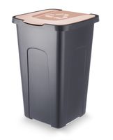 pojemnik na odpady sorta brązowy 50l - poj so brąz