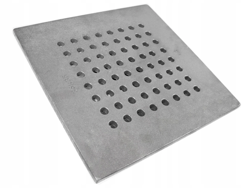 Ruszt żeliwny dziurkowany  do kominka - pieca 35x35 na Arena.pl
