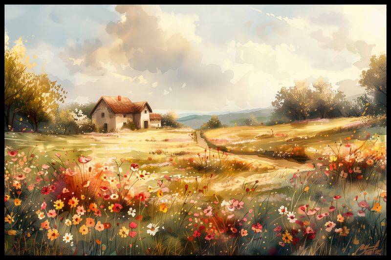 Plakat 86,4x56,8cm Sielski Domek zdjęcie 2