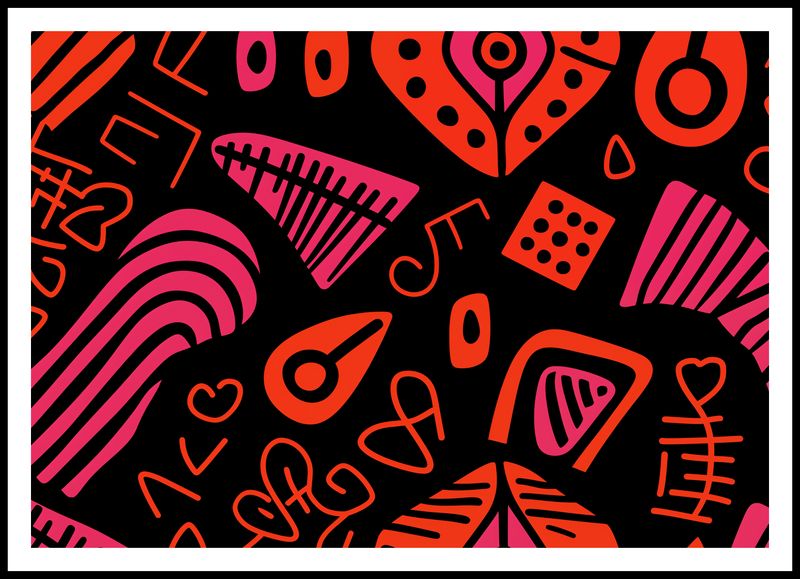 Plakat 100x70cm Rytm Wzorów zdjęcie 3