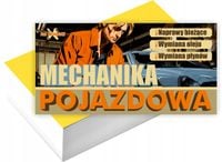 Wizytówki firmowe reklamowe 100szt GOTOWY PROJEKT MECHANIKA POJAZDOWA