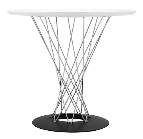 Stół TWIST 80 biały - MDF, chrom na Arena.pl