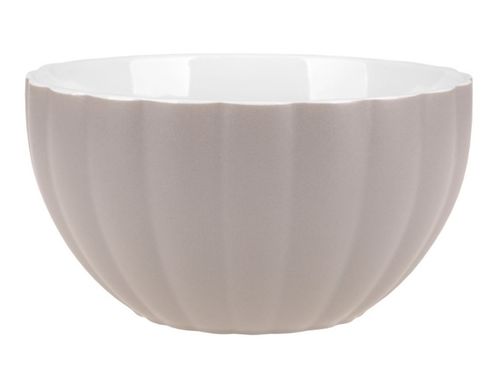 Komplet 6 miseczek salaterek porcelanowych 600 ml czarna biała i beżowa mat na Arena.pl