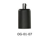 Oprawka E27 czarna z chromem