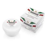 PRORASO Mydło do golenia w tyglu do skóry wrażliwej, linia biała, 150ml