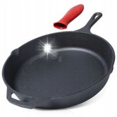 Patelnia ŻELIWNA na gaz indukcję grill ognisko do piekarnika talerz 30 cm