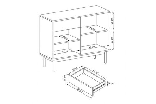 Komoda BK104 BASIC szafka szuflada na Arena.pl