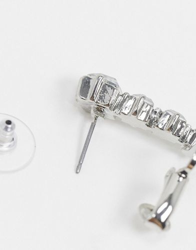 DESIGN Nausznica srebrna z kryształkami na Arena.pl