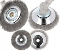 SZCZOTKA DRUCIANA DO KOSY MIĘKKA DO CZYSZCZENIA BRUKU KOSTKI CHWASTÓW 200MM