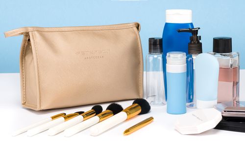 kompaktowa kosmetyczka damska ze skóry ekologicznej - peterson na Arena.pl