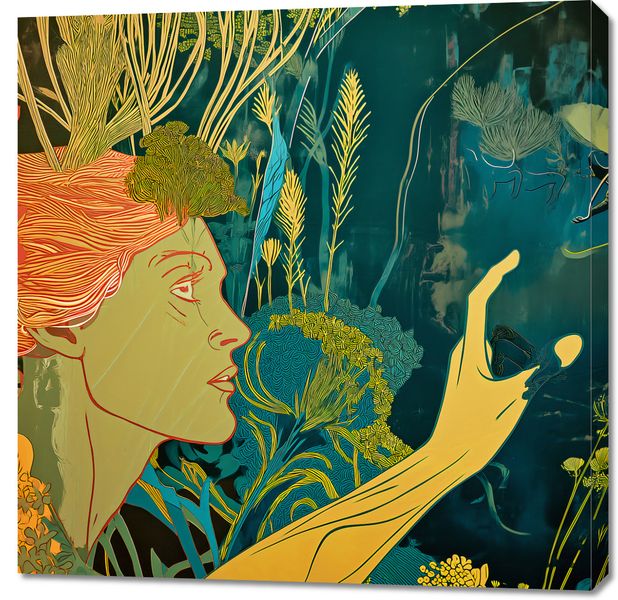 Obraz 90x90cm Wezwanie do Flory zdjęcie 1