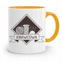 Kubek Żółty Dla Krawcowej Krawcowa Prezent Z Nadrukiem Ze Zdjęciem